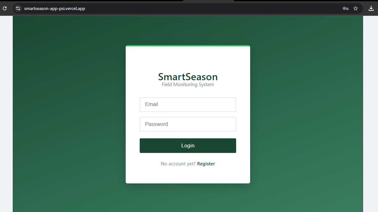 SmartSeason field monitoring